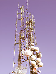 Image showing  Communication tower vintage