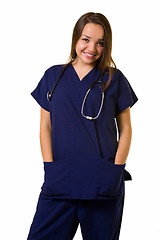 Image showing Friendly young nurse