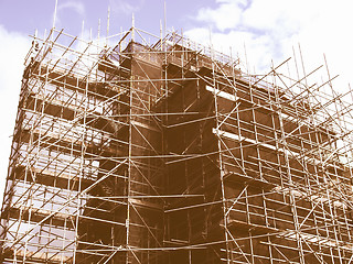 Image showing  Scaffolding vintage