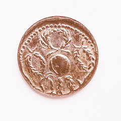 Image showing  Old Roman coin vintage