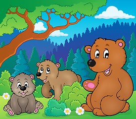 Image showing Bears in nature theme image 1