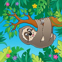 Image showing Sloth on branch theme image 2