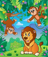 Image showing Animals in jungle topic image 6