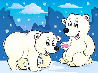 Image showing Polar bears theme image 1