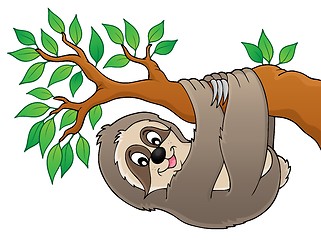 Image showing Sloth on branch theme image 1