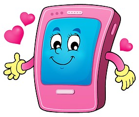 Image showing Cartoon smartphone theme 2