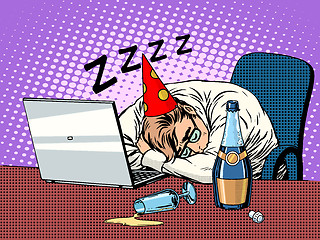 Image showing Hard birthday party