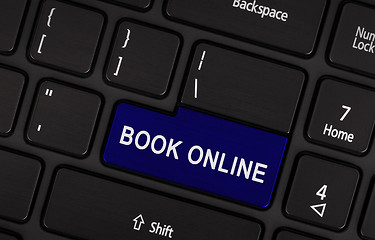 Image showing Blue book online button