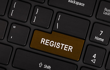 Image showing Laptop button - Register