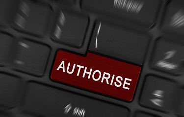 Image showing Laptop button - Authorise