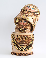 Image showing Russian wooden doll - Matryoshka