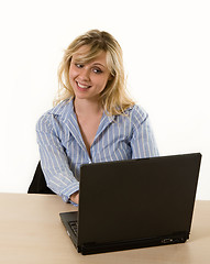 Image showing Happy secretary