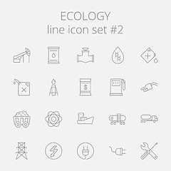 Image showing Ecology icon set.