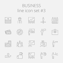 Image showing Business icon set.