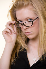 Image showing Girl in eyeglasses