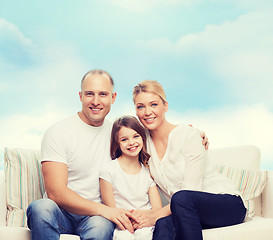 Image showing happy family at home