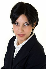 Image showing Short hair brunette woman