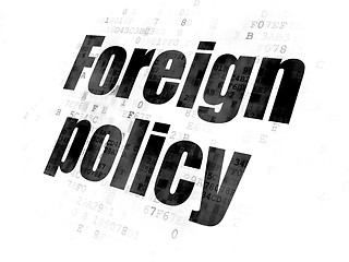 Image showing Politics concept: Foreign Policy on Digital background