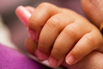 Image showing Baby hand