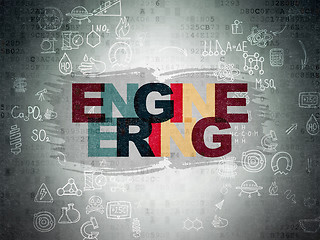 Image showing Science concept: Engineering on Digital Paper background