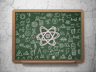 Image showing Science concept: Molecule on School Board background