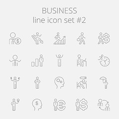 Image showing Business icon set.