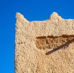 Image showing moroccan old wall and brick in antique city