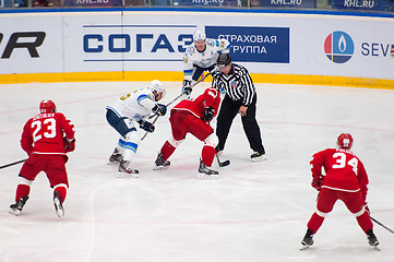 Image showing K. Romanov (85) on face-off