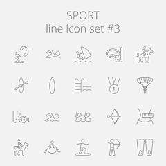 Image showing Sport icon set.