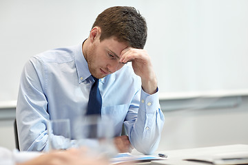 Image showing businessman having problem in office