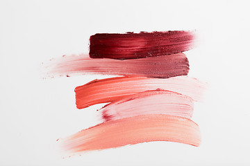 Image showing close up of lipstick smear sample