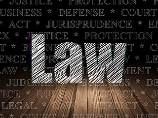 Image showing Law concept: Law in grunge dark room