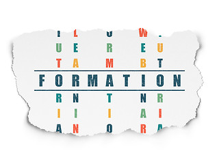 Image showing Learning concept: Formation in Crossword Puzzle