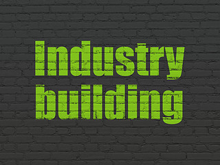 Image showing Industry concept: Industry Building on wall background