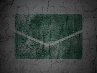 Image showing Finance concept: Email on grunge wall background