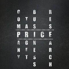 Image showing Advertising concept: Price in Crossword Puzzle