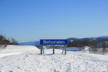 Image showing Betiostølen sign