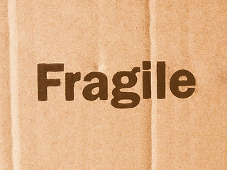 Image showing  Corrugated cardboard vintage