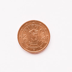 Image showing  Austrian 1 cent coin vintage