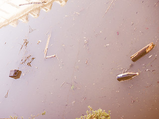 Image showing Retro looking Water pollution