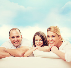 Image showing happy family at home