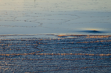 Image showing Patterns at newly frozen ice