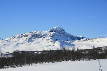 Image showing Bitihorn in winter