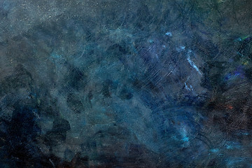 Image showing dark blue oil color background