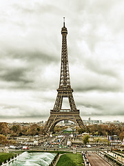 Image showing Paris cityscape with Eiffel tower