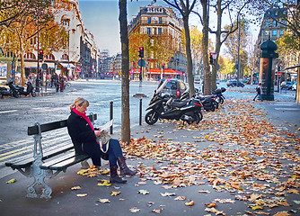 Image showing Boulevard Haussmann, Paris, France