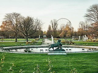 Image showing Tuileries Garden, Paris, France