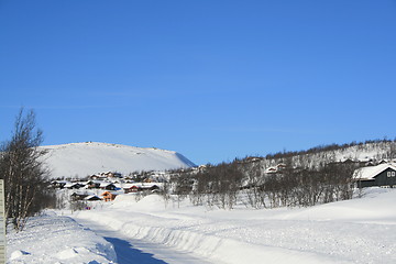 Image showing Cabin aera in winter