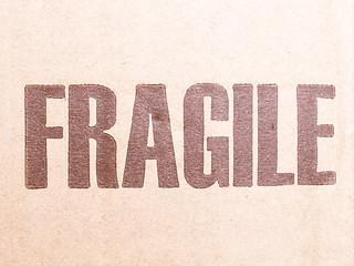 Image showing  Fragile vintage