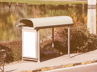 Image showing  Bus Stop vintage